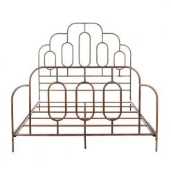 Paloma Bronze Metal Queen Platform Bed by SAFAVIEH