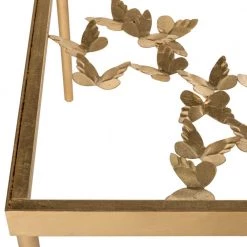 Rosalia 48 in. Gold/Glass Coffee Table by SAFAVIEH -Safavieh Sales Store antique gold safavieh coffee tables fox2589a 1f 1000