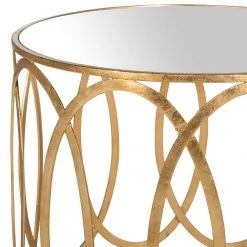 Cyrah Gold End Table by SAFAVIEH -Safavieh Sales Store antique gold safavieh end side tables fox2564a 31 1000