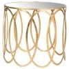 Cyrah Gold End Table by SAFAVIEH -Safavieh Sales Store antique gold safavieh end side tables fox2564a 64 1000