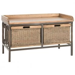 Nah Brown Storage Entryway Bench by SAFAVIEH 13 Nah Brown Storage Entryway Bench by SAFAVIEH -Safavieh Sales Store antique pewter medium oak safavieh dining benches amh6528c 31 1000