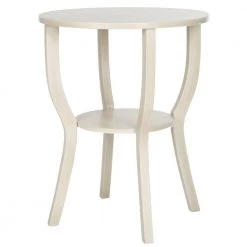 Rhodes Off-White End Table by SAFAVIEH -Safavieh Sales Store antique white safavieh end side tables amh6617c 31 1000