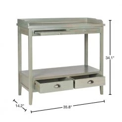 Peter 36 in. 4-Drawer Gray Wood Console Table by SAFAVIEH -Safavieh Sales Store ash gray safavieh console tables amh6571b 40 1000