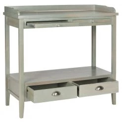 Peter 36 in. 4-Drawer Gray Wood Console Table by SAFAVIEH -Safavieh Sales Store ash gray safavieh console tables amh6571b c3 1000