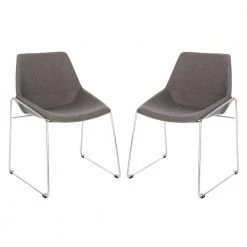 Alexis Ash/Silver Side Chair (Set of 2) by SAFAVIEH -Safavieh Sales Store ash silver safavieh dining chairs dch3000b set2 c3 1000