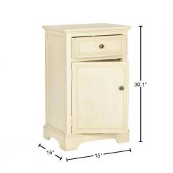 Jarome White/Cream End Table by SAFAVIEH -Safavieh Sales Store barley safavieh end side tables amh6627d 40 1000