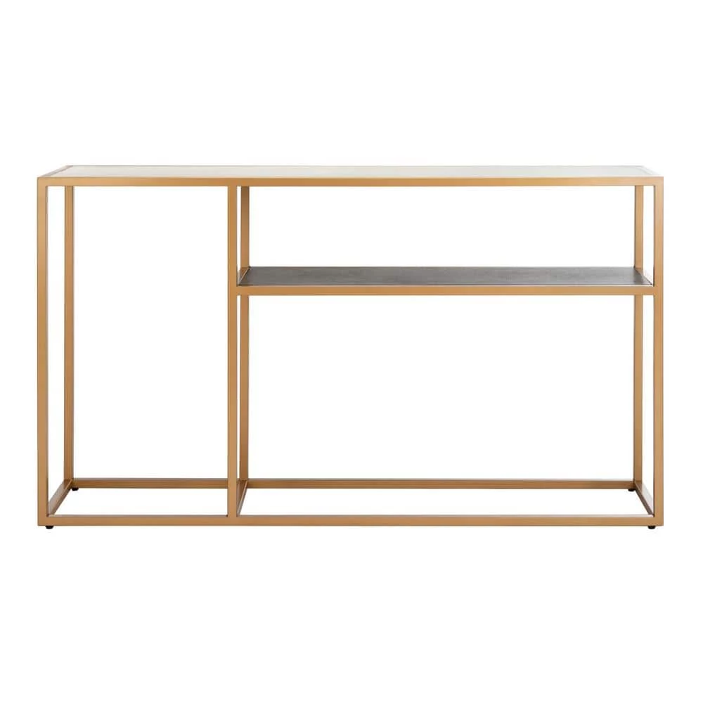 Octavia 54 in. Beige/Black/Gold Console Table by SAFAVIEH 3 Octavia 54 in. Beige/Black/Gold Console Table by SAFAVIEH