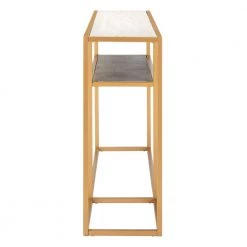 Octavia 54 in. Beige/Black/Gold Console Table by SAFAVIEH 18 Octavia 54 in. Beige/Black/Gold Console Table by SAFAVIEH -Safavieh Sales Store beige black gold safavieh console tables cns6205b c3 1000