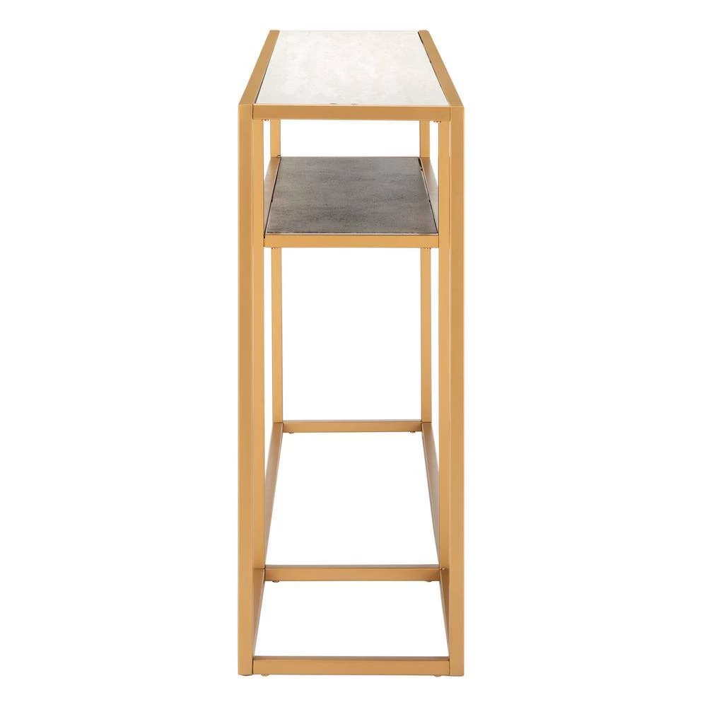 Octavia 54 in. Beige/Black/Gold Console Table by SAFAVIEH 8 Octavia 54 in. Beige/Black/Gold Console Table by SAFAVIEH - Image 6