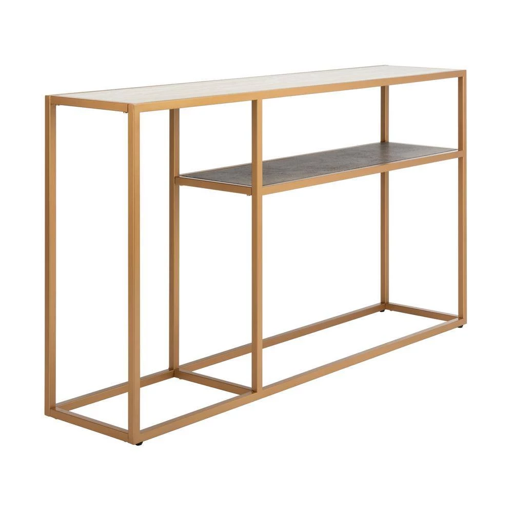 Octavia 54 in. Beige/Black/Gold Console Table by SAFAVIEH 4 Octavia 54 in. Beige/Black/Gold Console Table by SAFAVIEH - Image 2
