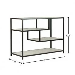 Reese 42 in. Off-White/Black Wood Console Table by SAFAVIEH -Safavieh Sales Store beige black safavieh console tables cns6203a 40 1000