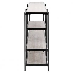 Petra 55 in. Beige/Black Wood Storage Console Table by SAFAVIEH -Safavieh Sales Store beige black safavieh console tables cns6204a 4f 1000