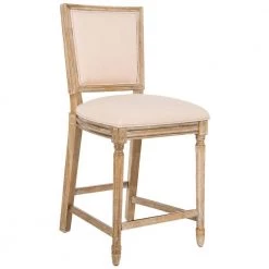 Buchanan 26 in. Beige and Rustic Oak Counter Stool (Set of 2) by SAFAVIEH 19 Buchanan 26 in. Beige and Rustic Oak Counter Stool (Set of 2) by SAFAVIEH -Safavieh Sales Store beige rustic oak safavieh bar stools fox6271b set2 31 1000