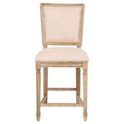 Buchanan 26 in. Beige and Rustic Oak Counter Stool (Set of 2) by SAFAVIEH 14 Buchanan 26 in. Beige and Rustic Oak Counter Stool (Set of 2) by SAFAVIEH -Safavieh Sales Store beige rustic oak safavieh bar stools fox6271b set2 4f 1000