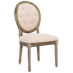 Holloway Beige Tufted Side Chair (Set of 2) by SAFAVIEH -Safavieh Sales Store beige rustic oak safavieh dining chairs fox6235b set2 1f 1000