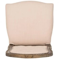 Eloise Beige/Rustic Brown 20 in. Dining Chair (Set of 2) by SAFAVIEH -Safavieh Sales Store beige rustic oak safavieh dining chairs fox6264a set2 31 1000