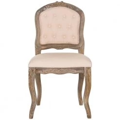 Eloise Beige/Rustic Brown 20 in. Dining Chair (Set of 2) by SAFAVIEH -Safavieh Sales Store beige rustic oak safavieh dining chairs fox6264a set2 c3 1000