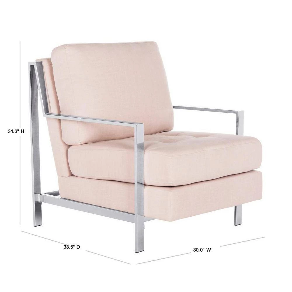 Walden Beige Accent Chair by SAFAVIEH 5 Walden Beige Accent Chair by SAFAVIEH - Image 3