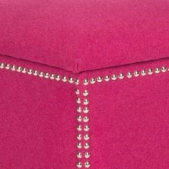 Deidra Pink Storage Ottoman by SAFAVIEH 18 Deidra Pink Storage Ottoman by SAFAVIEH -Safavieh Sales Store berry safavieh ottomans mcr4663b fa 1000