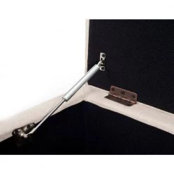 Maddox Beige Storage Ottoman by SAFAVIEH -Safavieh Sales Store black beige safavieh ottomans hud4072a 1f 1000