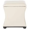 Maddox Beige Storage Ottoman by SAFAVIEH