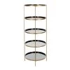 Tia 53 in. Black/Gold Metal 5-shelf Bookcase by SAFAVIEH 1 Tia 53 in. Black/Gold Metal 5-shelf Bookcase by SAFAVIEH -Safavieh Sales Store black brass safavieh bookcases bookshelves etg3202b 64 1000