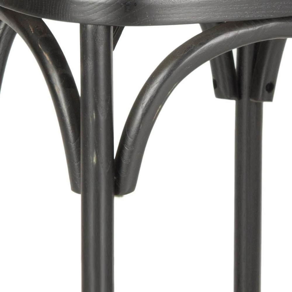 Eleanor 30.7 in. Black/Brown Bar Stool by SAFAVIEH 8 Eleanor 30.7 in. Black/Brown Bar Stool by SAFAVIEH - Image 6