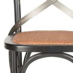 Eleanor 30.7 in. Black/Brown Bar Stool by SAFAVIEH 16 Eleanor 30.7 in. Black/Brown Bar Stool by SAFAVIEH -Safavieh Sales Store black brown safavieh bar stools amh9503b 44 1000