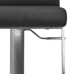 Stanley Chrome Swivel Cushioned Bar Stool by SAFAVIEH -Safavieh Sales Store black chrome safavieh bar stools fox3003a 44 1000