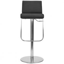 Stanley Chrome Swivel Cushioned Bar Stool by SAFAVIEH