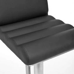 Stanley Chrome Swivel Cushioned Bar Stool by SAFAVIEH -Safavieh Sales Store black chrome safavieh bar stools fox3003a c3 1000