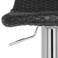 Juji Black/Chrome Adjustable Height Bar Stool by SAFAVIEH -Safavieh Sales Store black chrome safavieh bar stools fox7527b 1f 1000