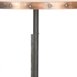 Nesta Dark Brown Adjustable Pub/Bar Table by SAFAVIEH -Safavieh Sales Store black copper safavieh bar tables fox7208a 4f 1000