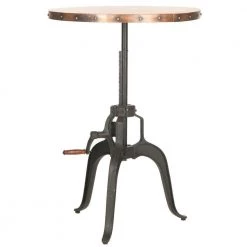 Nesta Dark Brown Adjustable Pub/Bar Table by SAFAVIEH