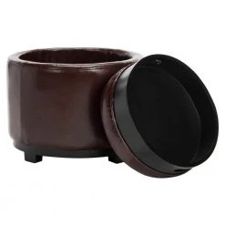 Murray Dark Red Storage Ottoman by SAFAVIEH 18 Murray Dark Red Storage Ottoman by SAFAVIEH -Safavieh Sales Store black cordovan safavieh ottomans hud4045c 1f 1000