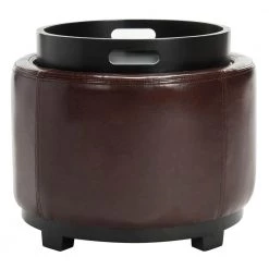 Murray Dark Red Storage Ottoman by SAFAVIEH 17 Murray Dark Red Storage Ottoman by SAFAVIEH -Safavieh Sales Store black cordovan safavieh ottomans hud4045c 4f 1000