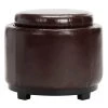 Murray Dark Red Storage Ottoman by SAFAVIEH -Safavieh Sales Store black cordovan safavieh ottomans hud4045c 64 1000