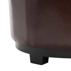 Murray Dark Red Storage Ottoman by SAFAVIEH 16 Murray Dark Red Storage Ottoman by SAFAVIEH -Safavieh Sales Store black cordovan safavieh ottomans hud4045c c3 1000