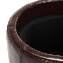 Murray Dark Red Storage Ottoman by SAFAVIEH 20 Murray Dark Red Storage Ottoman by SAFAVIEH -Safavieh Sales Store black cordovan safavieh ottomans hud4045c fa 1000