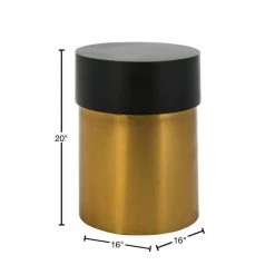 Solstice Black and Gold Side Table by SAFAVIEH -Safavieh Sales Store black gold safavieh end side tables acc3201a 40 1000