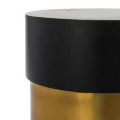 Solstice Black and Gold Side Table by SAFAVIEH -Safavieh Sales Store black gold safavieh end side tables acc3201a c3 1000