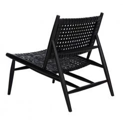 Soleil Black Leather Side Chair by SAFAVIEH -Safavieh Sales Store black leather black safavieh accent chairs ach1001d 1f 1000