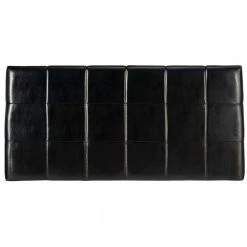 Quincy Black Faux Leather King Upholstered Headboard by SAFAVIEH