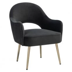 Dublyn Black Upholstered Side Chairs by SAFAVIEH -Safavieh Sales Store black safavieh accent chairs ach4001e c3 1000
