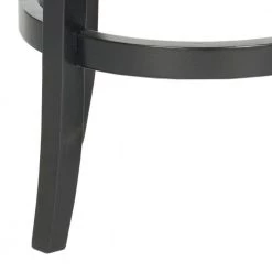 Santino 29 in. Black Swivel Cushioned Bar Stool by SAFAVIEH -Safavieh Sales Store black safavieh bar stools fox7013c 66 1000