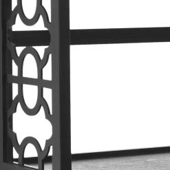 Natalie 42.5 in. Black Wood 3-shelf Bookcase by SAFAVIEH -Safavieh Sales Store black safavieh bookcases bookshelves amh6565a 44 1000