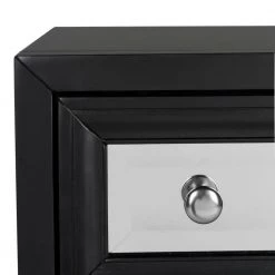 Marlon 3-Drawer Black Nightstand Chest by SAFAVIEH -Safavieh Sales Store black safavieh chest of drawers chs9202a 44 1000