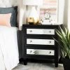Marlon 3-Drawer Black Nightstand Chest by SAFAVIEH 2 Marlon 3-Drawer Black Nightstand Chest by SAFAVIEH -Safavieh Sales Store black safavieh chest of drawers chs9202a 64 1000