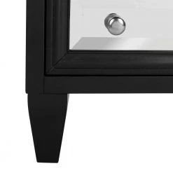 Marlon 3-Drawer Black Nightstand Chest by SAFAVIEH -Safavieh Sales Store black safavieh chest of drawers chs9202a 76 1000