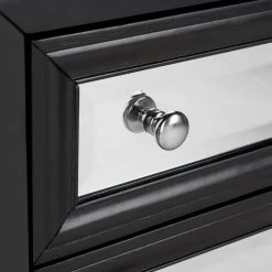 Marlon 3-Drawer Black Nightstand Chest by SAFAVIEH -Safavieh Sales Store black safavieh chest of drawers chs9202a fa 1000